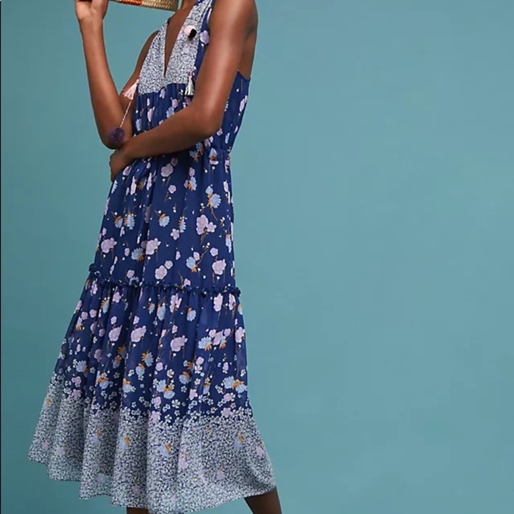 ANthropologie Omeara Midi Dress L
